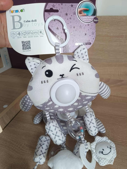 doudou avec veilleuse intégrée musicale et lumineuse