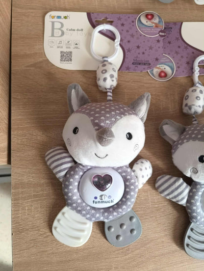 doudou avec veilleuse intégrée musicale et lumineuse