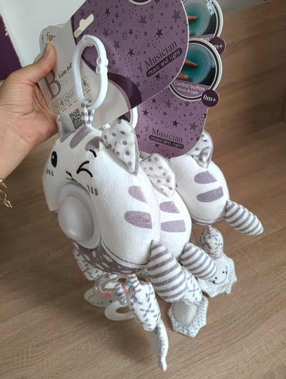 doudou avec veilleuse intégrée musicale et lumineuse