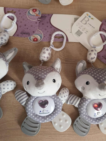 doudou avec veilleuse intégrée musicale et lumineuse